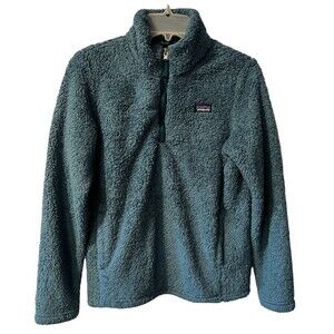 Patagonia Los Gatos Jacket Girls XXL Blue Pullover Sweater Fleece Gorp outdoors